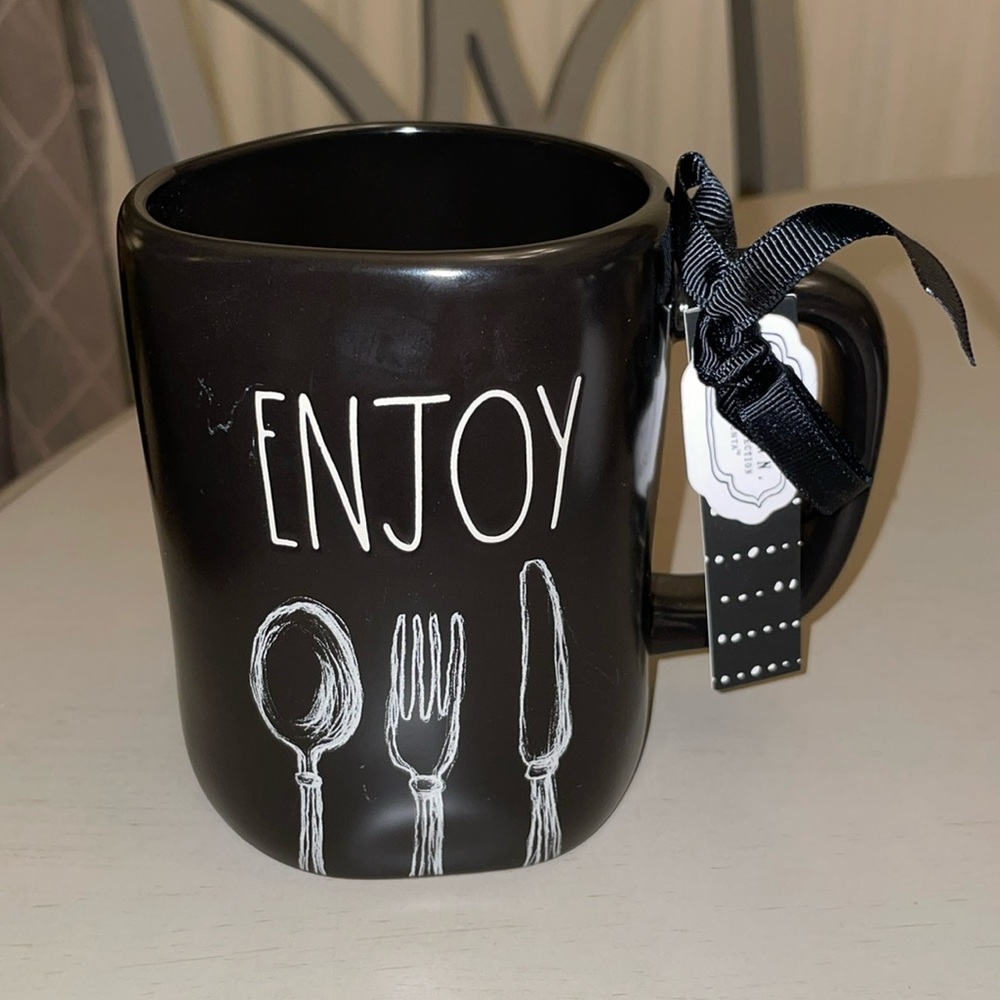 Rae Dunn Enjoy Mug Black